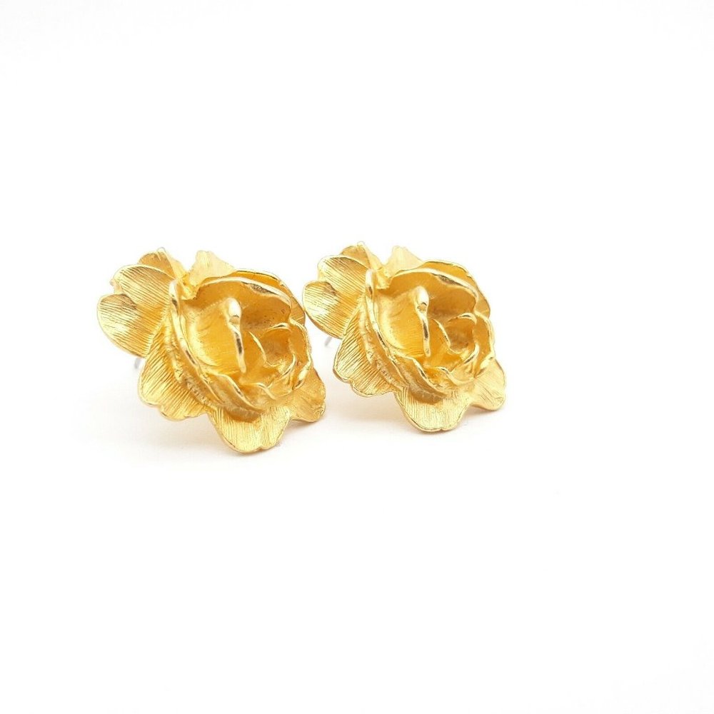 Retro Roses Earrings - Picture 2 of 6